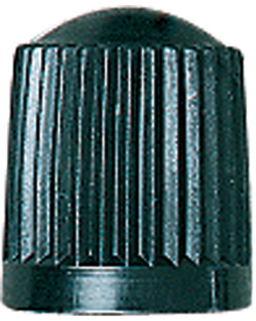 Black Plastic Valve Cap  (Box of 100)