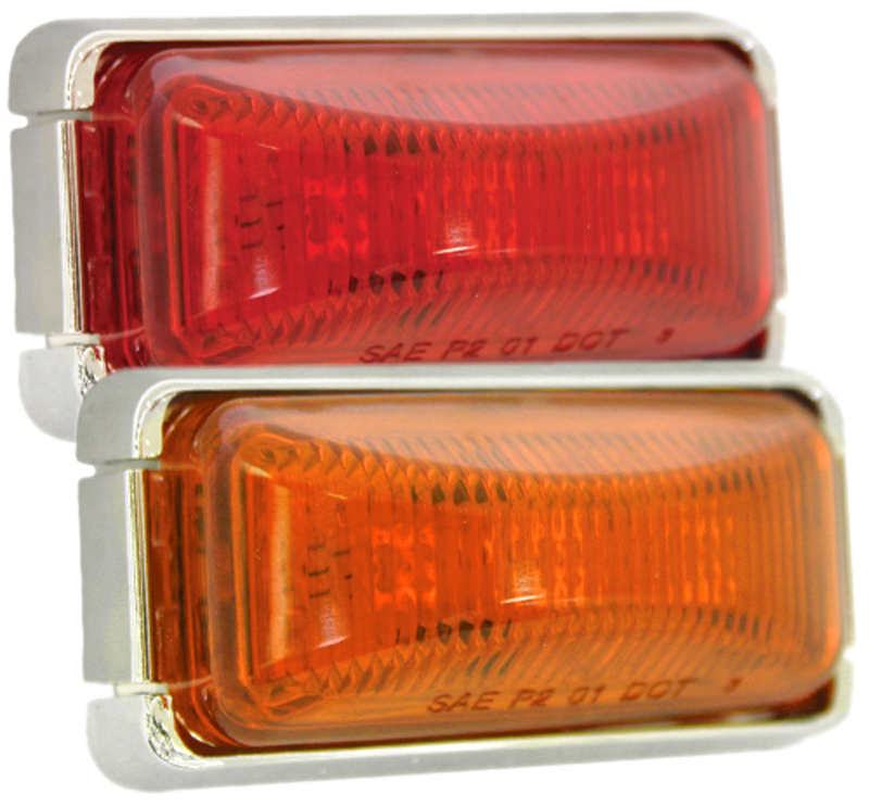 Blazer 2" LED Running Board Clearance & Side Marker Mini Lamp Kit - Color:Amber