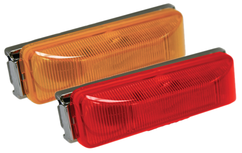 Blazer 4" LED Sealed Running Board Marker Light Kit - Color:Amber