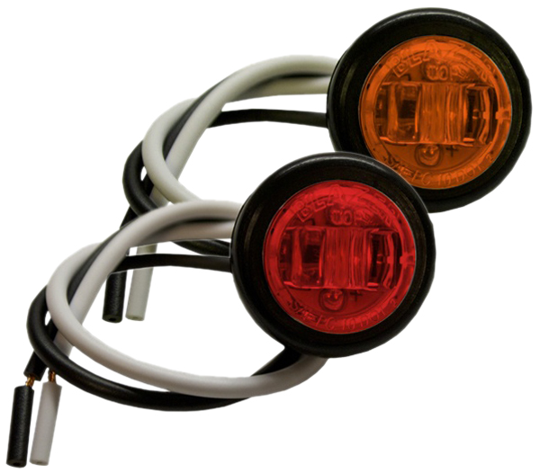 Blazer 3/4" Round LED Clearance & Side marker Light Kit - Color:Red