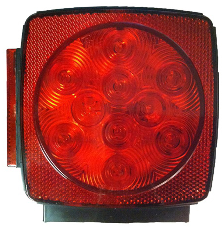 Blazer Square LED Combo Stop, Tail, & Turn Trailer Light Kit