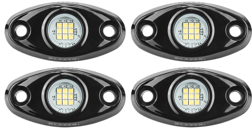 Blazer White LED Off-Road Lighting (4 Pack)