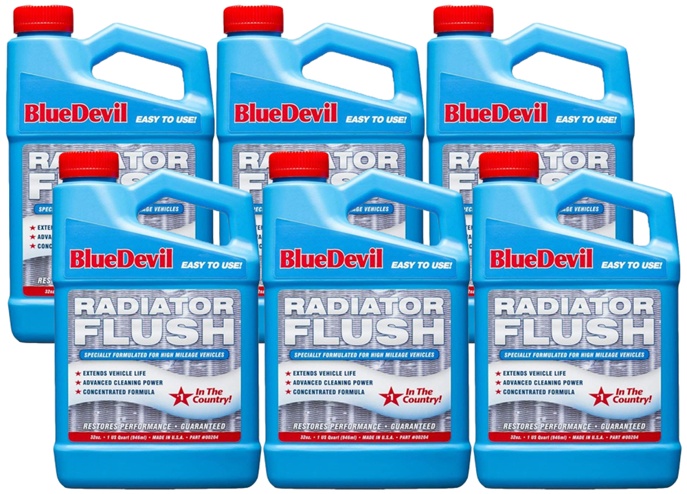 Blue Devil Radiator Flush (32 oz) - 6 Pack