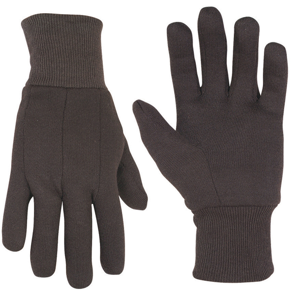 Brown Jersey Gloves