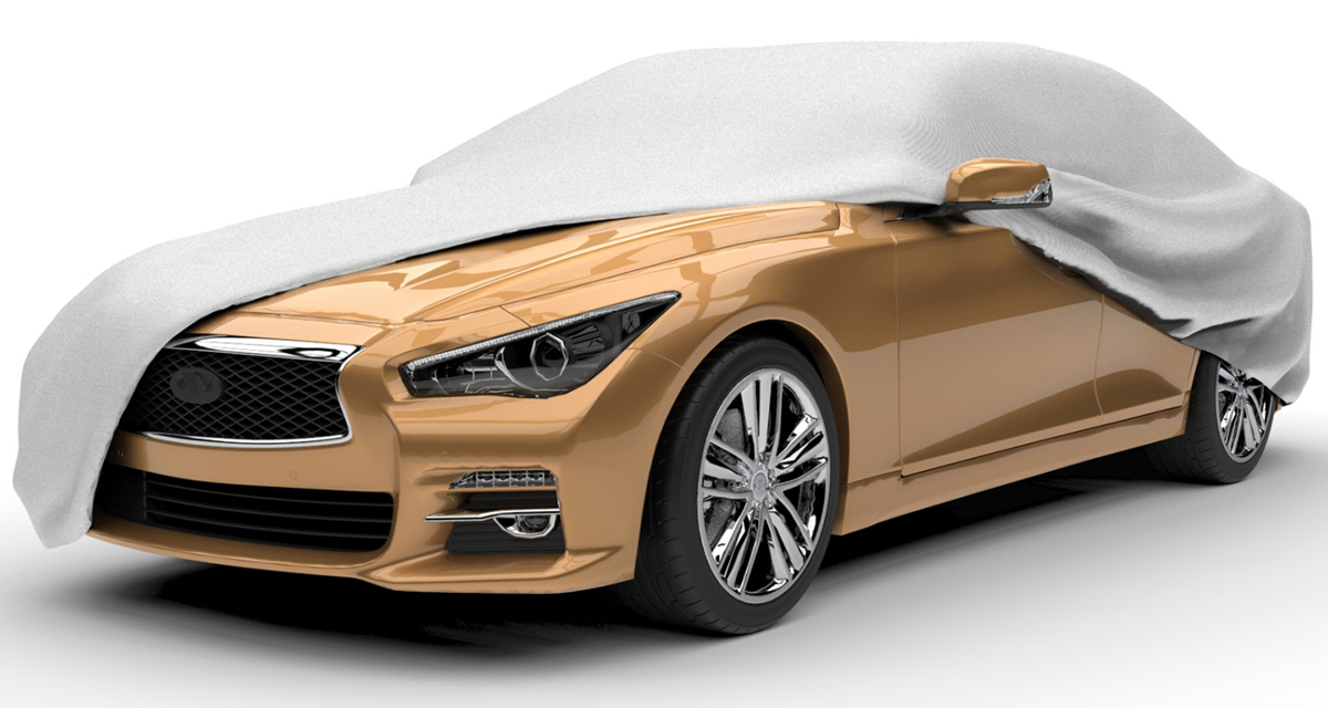 Budge Lightweight Indoor Gray Car Cover - Size:Medium