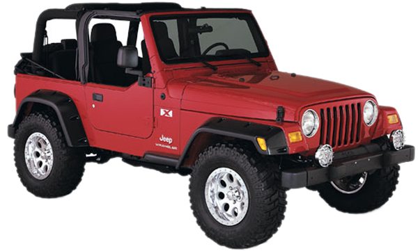 Jeep Wrangler Bushwacker Pocket Style Fender Flare Kit (1997-2006)