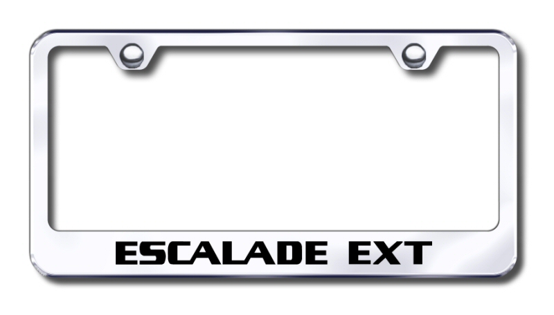 Cadillac Escalade EXT Laser Etched Stainless Steel License Plate Frame