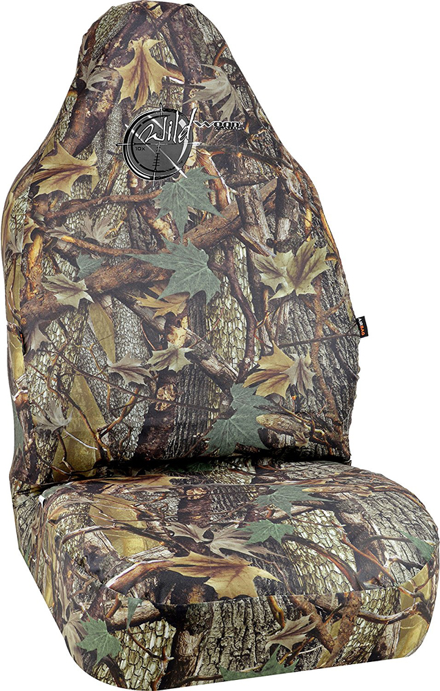 Wild Wood Camouflage Green Leaf Universal Bucket Seat Cover