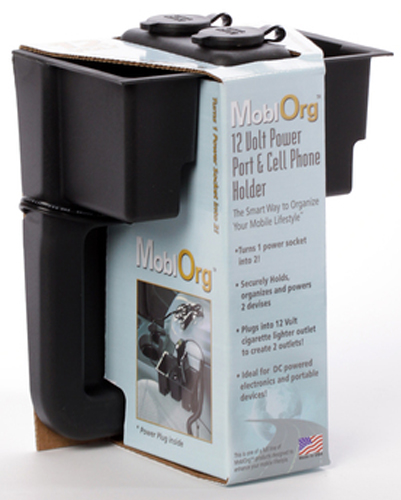 Wedge-It� 12 Volt Dual Powered Cell Phone Holder & Charger