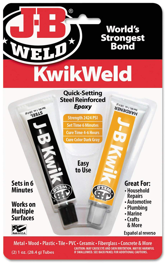 J-B Weld Kwik-Weld Quick Setting Steel Reinforced Epoxy(2 oz.)