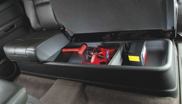 Chevy Silverado & GMC Sierra GearBox Under-Seat Storage System (1999-2014) - Application/Part Number:09021