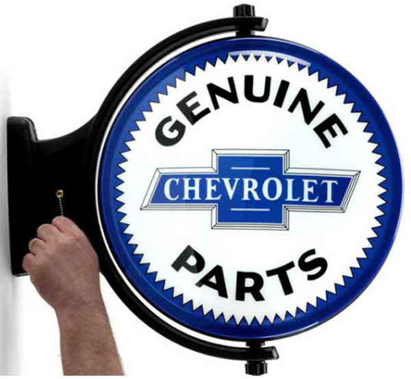 Chevy Service Revolving Wall Light