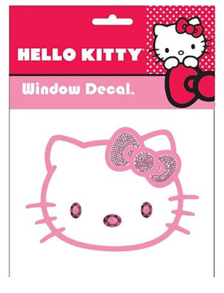 Hello Kitty Pink Crystal Bling Decal