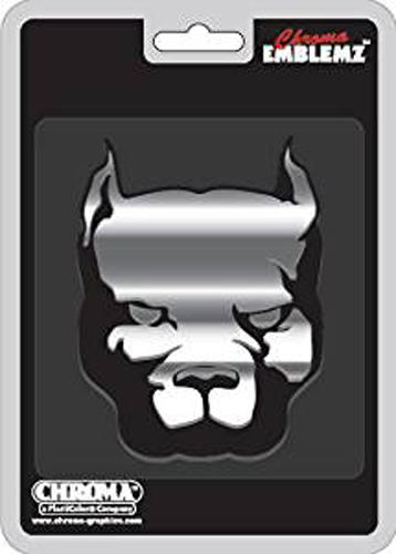 Chrome Pit Bull Emblemz Decal