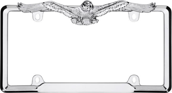 Chrome Eagle License Plate Frame