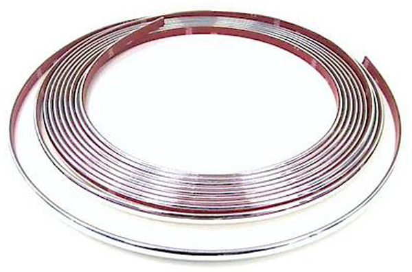Custom Chrome Flexible Interior & Exterior Molding (1/2" Wide)