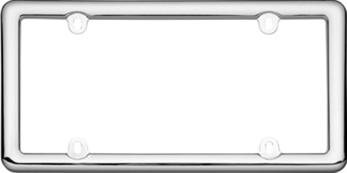 Chrome Plated, Plastic License Plate Frame