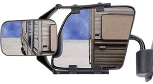 CIPA Adjustable Universal Clip-On Towing Mirror