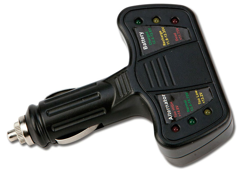 Performance Tool 12V Cigarette Lighter Battery & Alternator Tester