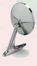 CIPA Universal Round Chrome Mirror