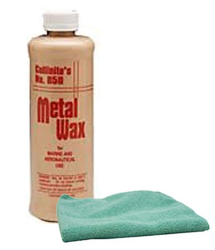 Collinite 850 Metal Wax (1 Pint) & Microfiber Cloth Kit