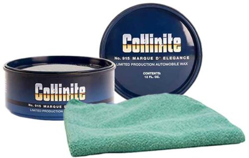 Collinite 915 Marque D'Elegance Paste Wax (12 oz.) & Microfiber Cloth Kit