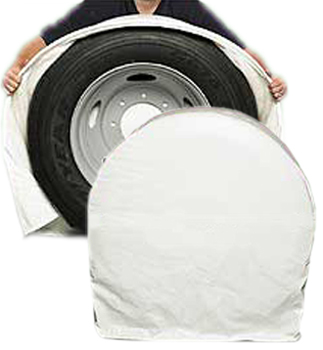 Covercraft SnapRing TireSaver Tire Covers (Pair) - Color:Black/Small