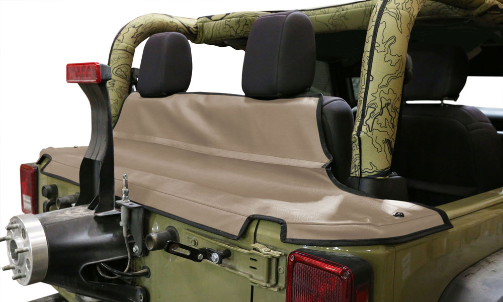 Coverking Jeep Wrangler JK Rhinohide Taupe Tonneau Cover