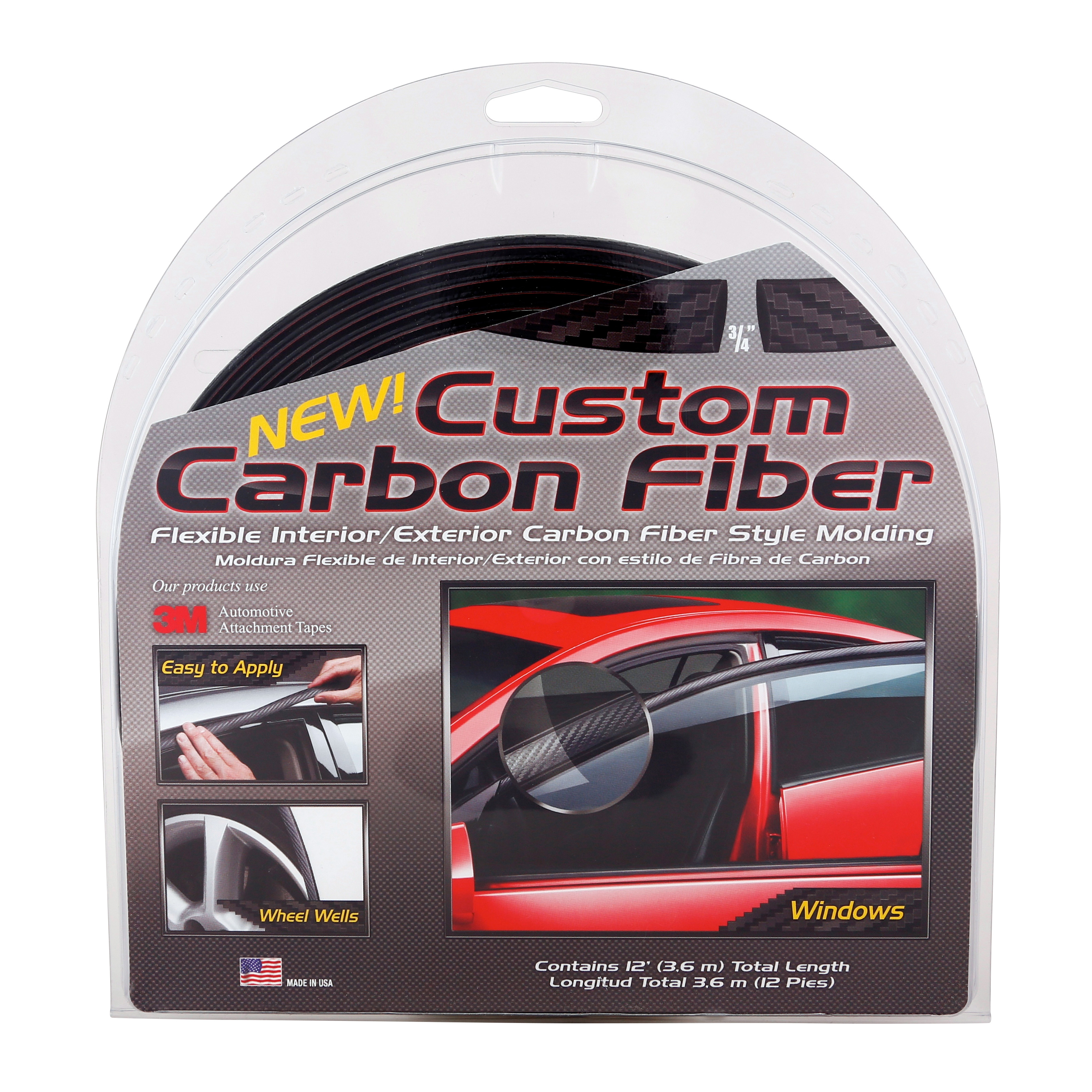 Custom Carbon Fiber Exterior Molding (3/4" Wide)