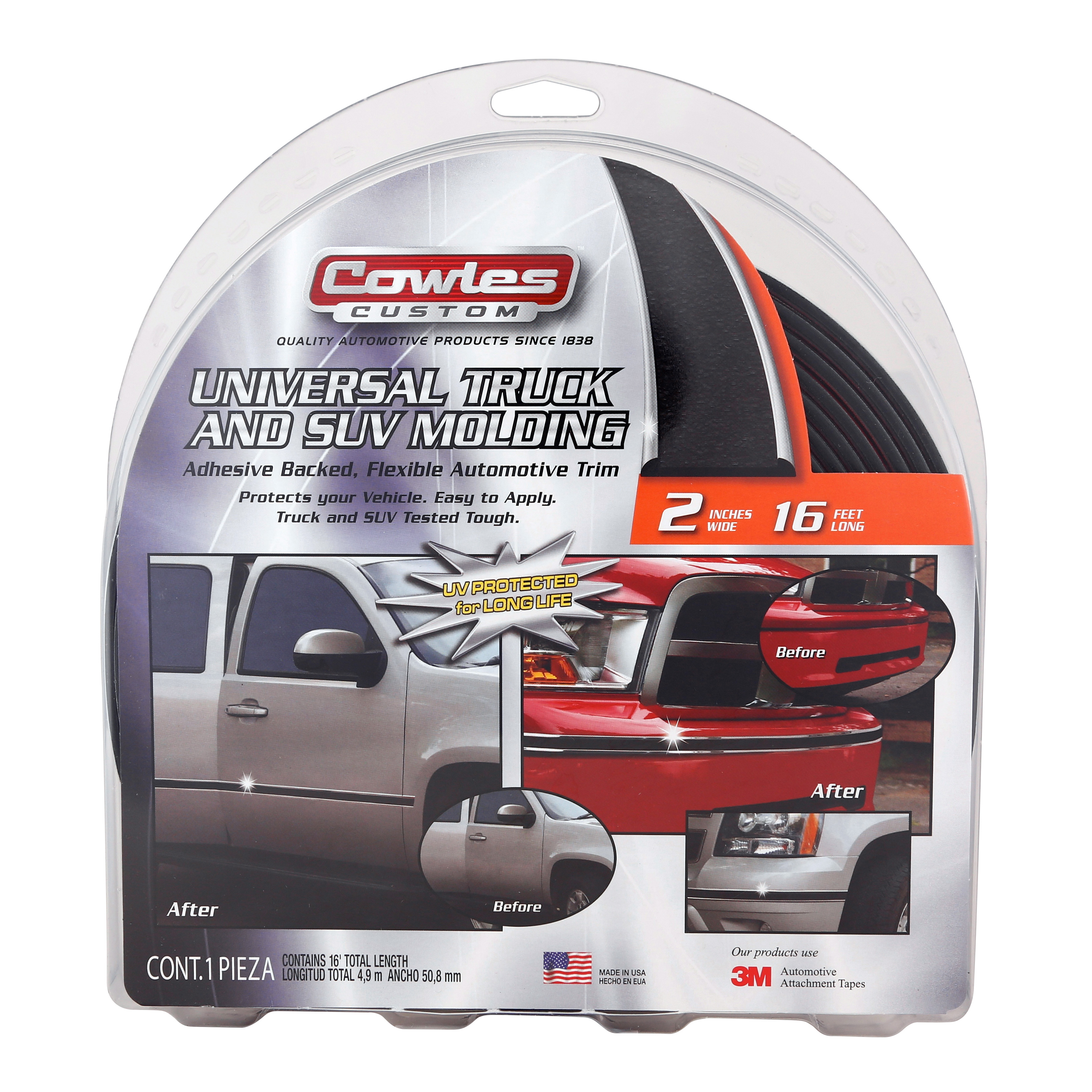 Style Guard Chrome & Black Side Molding (2" x 16ft.)