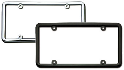 Cruiser Classic Lite License Plate Frame - Color:BLACK