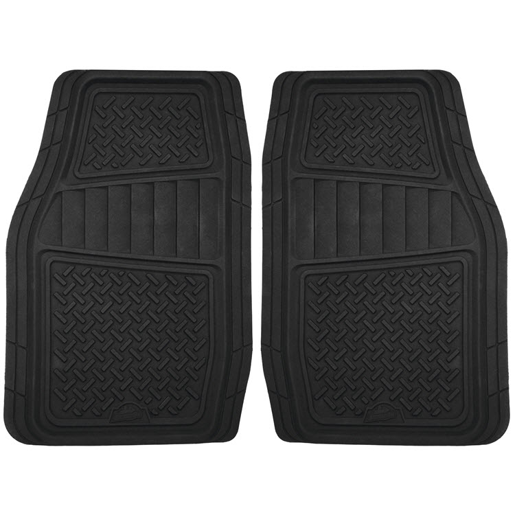 Armor All Black Heavy Duty Truck & SUV Front Rubber Floor Mats (Pair)