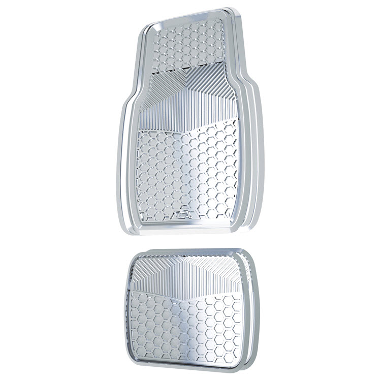 Clear 4 Piece Rubber Floor Mat Set