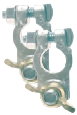 Deka Wing Nut Lead Marine Battery Terminals (2 Pack)