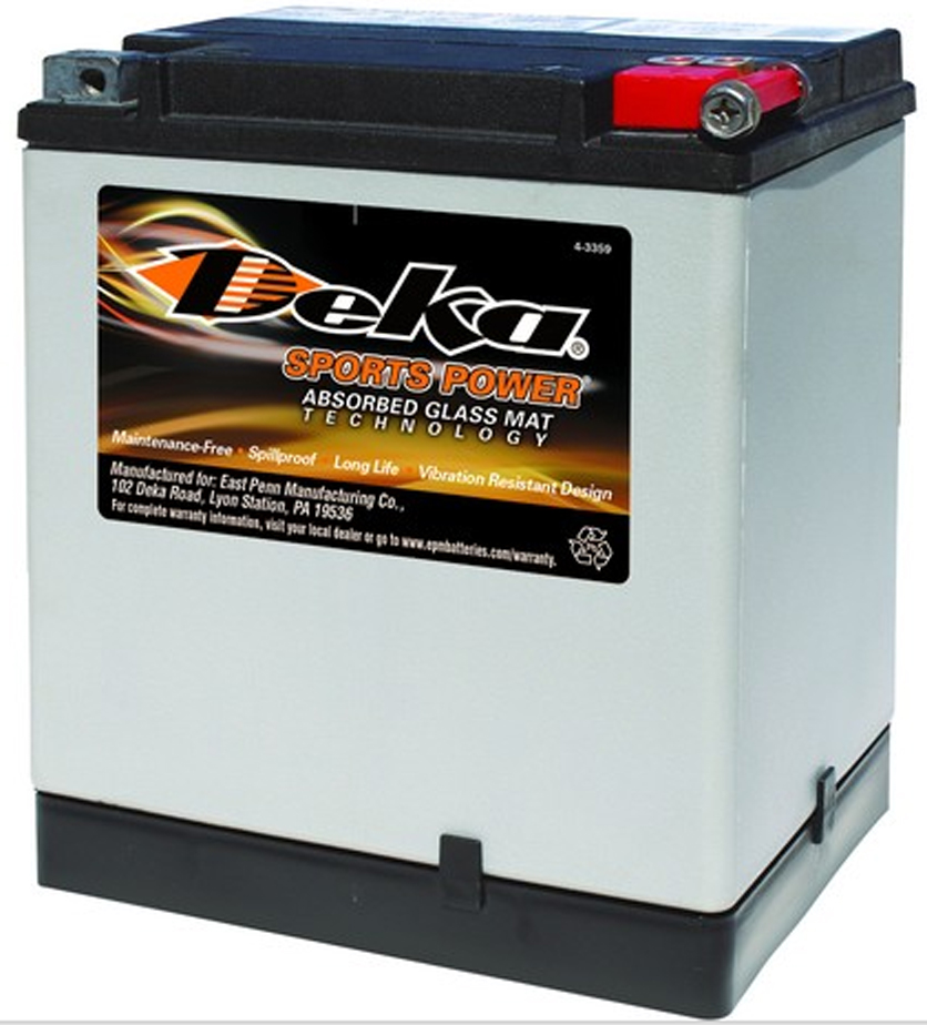 Deka ETX30LA AGM Power Sport Battery (400 CCA)