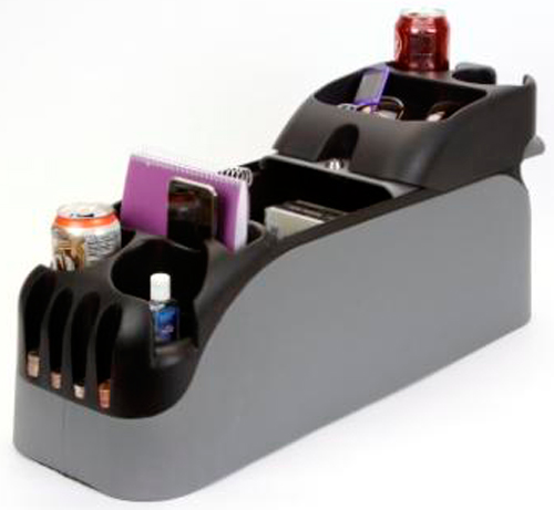 Deluxe Clutter Catcher Minivan, Truck & SUV Center Console - Color:Taupe