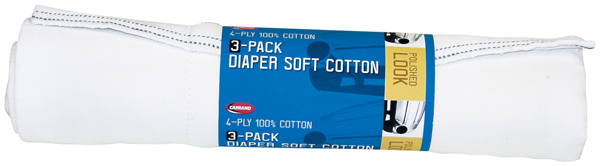 Carrand Diaper Soft Polishing Cloths (3 Pack)