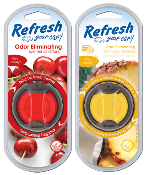 Refresh Odor Eliminating Scented Oil Diffuser Air Fresheners - Scents:Pina Colada