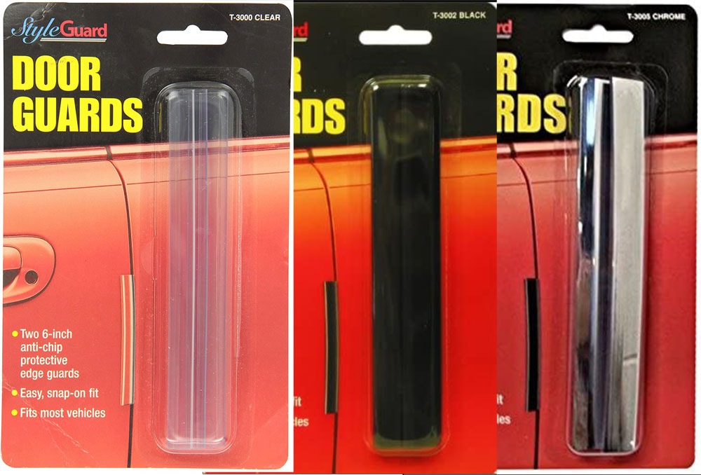 Stick-On Door Guards - Color:Chrome