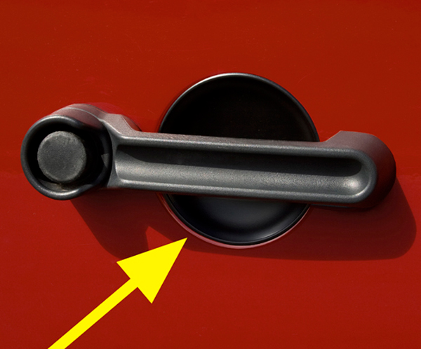 Jeep Wrangler JK Black Door Handle Recess Guard Set (2007-2018) - Set:2 Door/3 Pc. Set