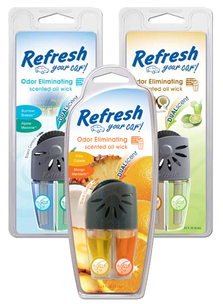Refresh Odor Eliminating Dual Oil Scented Oil Wick Air Fresheners - Scent:Alpine/Summer Breeze
