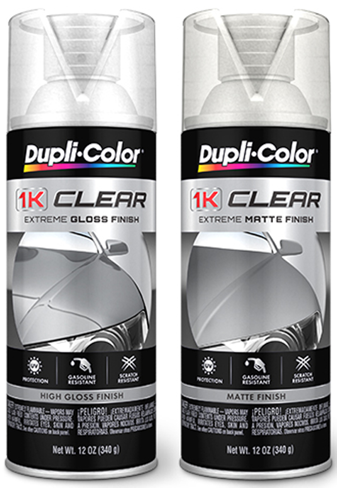 Duplicolor 1K Clear Finish Spray Paint (12 oz.) - Finishes:Gloss