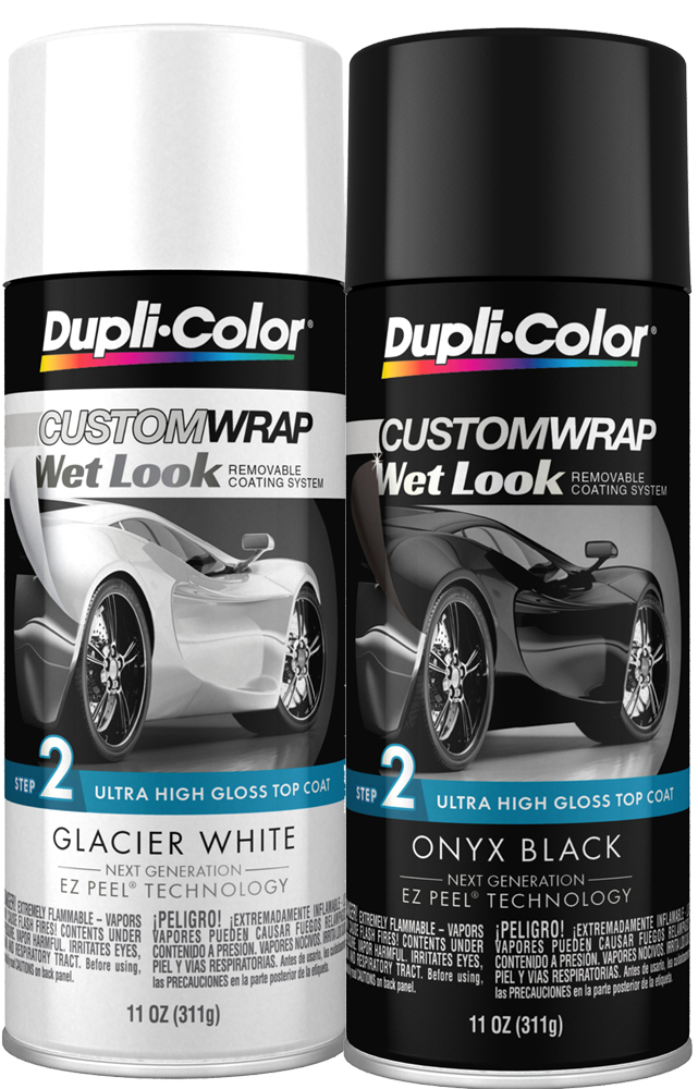 Dupli-Color Custom Wrap Wet Look Removable Coating Kit (11 oz) - Colors:Glacier White