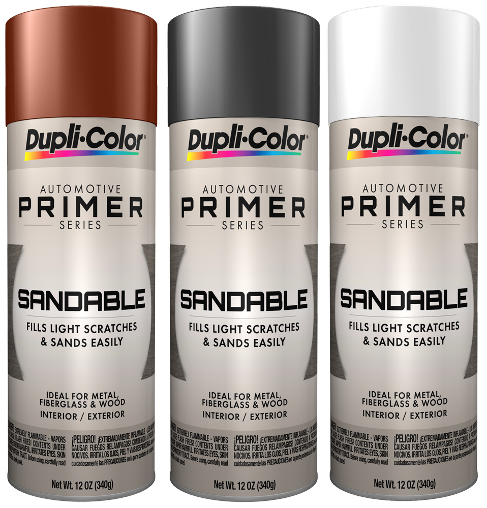 Dupli-Color Sandable Primer (12 oz) - Color:Hot Rod Black