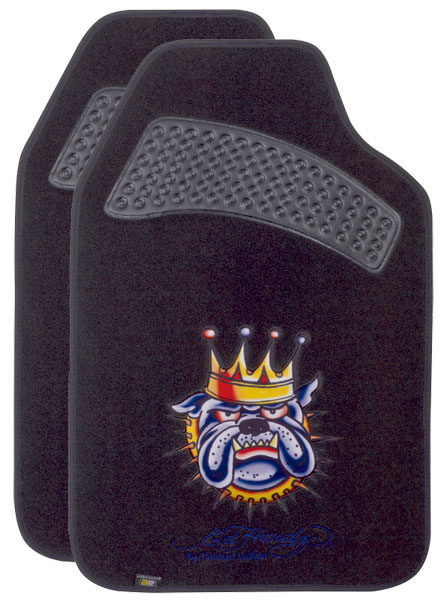 Ed Hardy� Bulldog Carpet Floor Mats (Pair)