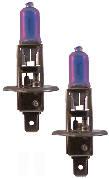 Evo Spectras Xenon H1 Blue Headlight Halogen Bulb (Pair)
