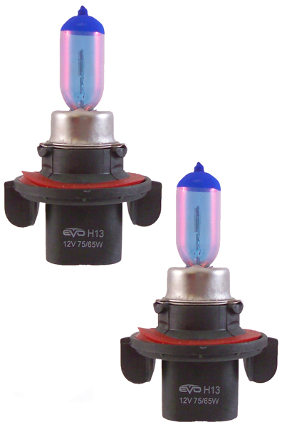 Evo Spectras Xenon H13 Blue Headlight Halogen Bulb (Pair)