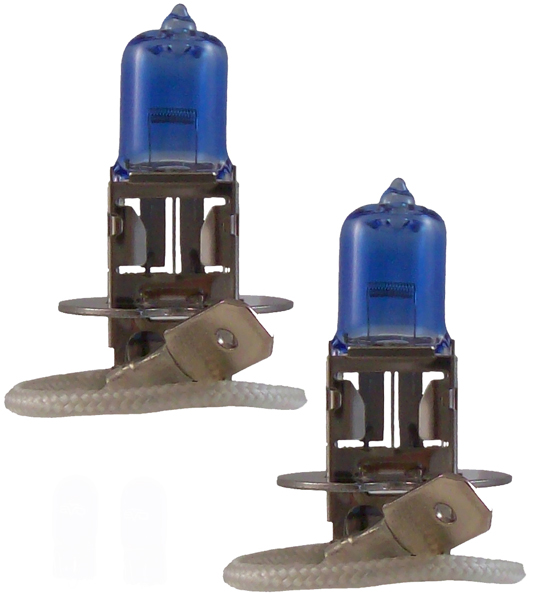Evo Spectras Xenon H3 Ultra White Headlight Halogen Bulb (Pair)