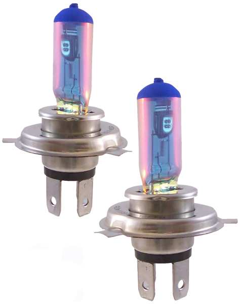Evo Spectras Xenon H4 Blue Headlight Halogen Bulb (Pair)
