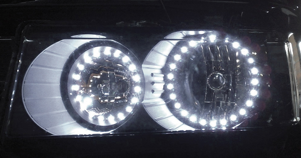 Evo LED 3�" Ultra White Halo Angel Eyes (Pair)